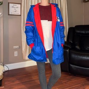 VINTAGE Buffalo Bills NFL Raincoat Fleece Lined XL